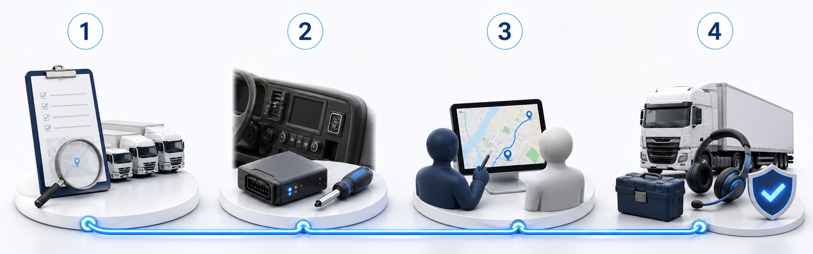 Proceso de implementación del rastreo GPS
